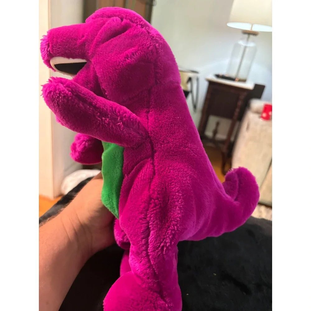 Vintage Barney the Dinosaur Plush Dakin Purple Stuffed Animal 90s Toy 12 Inch